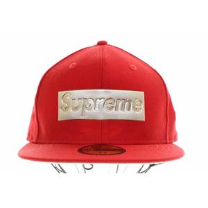 シュプリーム SUPREME × NEW ERA 16SS METALLIC BOX LOGO RED ニューエラ メタリック ボックス ロゴ キャップ レッド 赤 帽子 【ブランド古着ベクトル】【中古】☆AA★▲ 250517 メンズ