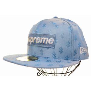 シュプリーム SUPREME × NEWERA 18SS MONOGRAM BOX LOGO BLUE 7 3/8 58.7cm ニューエラ モノグラム ボックス ロゴ キャップ 帽子 ライトブルー 【ブランド古着ベクトル】【中古】☆AA★▲■250510 メンズ