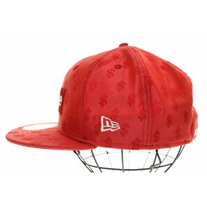 シュプリーム SUPREME × NEW ERA 18SS MONOGRAM BOX LOGO RED ニューエラ 総柄 ボックス ロゴ キャップ レッド 赤 帽子 【ブランド古着ベクトル】【中古】☆AA★▲ 250517 メンズ