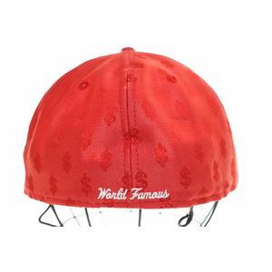 シュプリーム SUPREME × NEW ERA 18SS MONOGRAM BOX LOGO RED ニューエラ 総柄 ボックス ロゴ キャップ レッド 赤 帽子 【ブランド古着ベクトル】【中古】☆AA★▲ 250517 メンズ