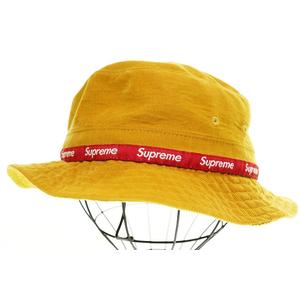 シュプリーム SUPREME 14SS CORDUROY CRUSHER HAT YELLOW コーデュロイ クラッシャー ハット 帽子 イエロー 【ブランド古着ベクトル】【中古】☆AA★▲250510 メンズ