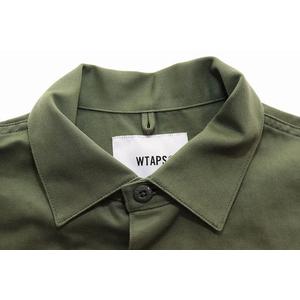 ダブルタップス WTAPS BUDS LS SHIRT COTTON TWILL OLIVE DRAB SIZE 1