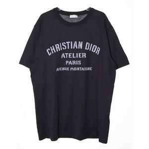 ディオール Dior 21SS ATELIER LOGO PRINT TEE BLACK XL 043J615A0589 アトリエ ロゴ プリント Tシャツ ブラック 半袖 【ブランド古着ベクトル】【中古】☆AA★●250924 メンズ