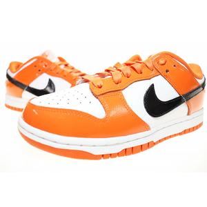 ナイキ NIKE WMNS DUNK LOW ESSENTIAL PATENT ORANGE 22.5cm DJ9955-800 ウィメンズ ダンク ロー エッセンシャル パテント オレンジ 【ブランド古着ベクトル】【中古】●▲250930 レディース