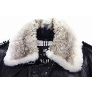 バーバリー BURBERRY BLACK LABEL ラムレザー コート L BMA19-310-09 ファー ジャケット 革 ブラック 【ブランド古着ベクトル】【中古】●260112 メンズ