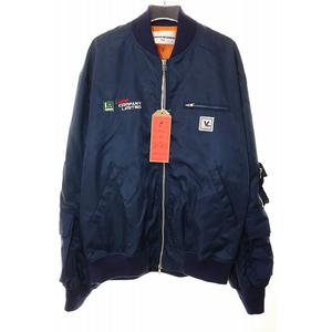 ウィズ WHIZ 24AW STORAGE JACKET NAVY L WL-J-156 MA-1 フライトジャケット ネイビー 【ブランド古着ベクトル】【中古】■260209 メンズ