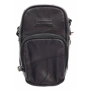 シュプリーム SUPREME 19AW PATCHWORK LEATHER SHOULDER BAG BLACK パッチワーク レザー ショルダー バッグ 黒 ブラック 【ブランド古着ベクトル】【中古】 ▲260408 メンズ