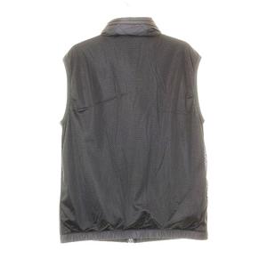 プラダ PRADA メッシュ ベスト ラバータグ ライニング フード Sサイズ ブラック 黒 【ブランド古着ベクトル】【中古】☆AA★260418 メンズ