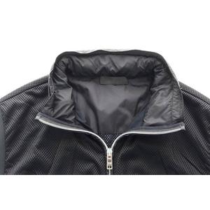 プラダ PRADA メッシュ ベスト ラバータグ ライニング フード Sサイズ ブラック 黒 【ブランド古着ベクトル】【中古】☆AA★260418 メンズ
