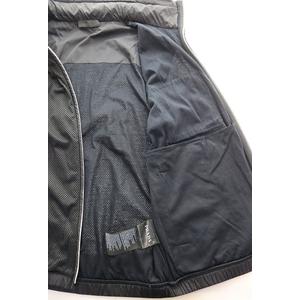 プラダ PRADA メッシュ ベスト ラバータグ ライニング フード Sサイズ ブラック 黒 【ブランド古着ベクトル】【中古】☆AA★260418 メンズ