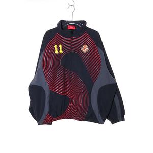 シュプリーム SUPREME 24AW S LOGO TRACK JACKET BLACK RED Mサイズ Sロゴ トラック ジャケット ブラック レッド 黒 赤 サッカー ナイロン 【ブランド古着ベクトル】【中古】 260528 メンズ