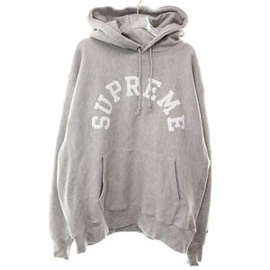 シュプリーム SUPREME × CHAMPION 25SS HOODED SWEATSHIRT GREY L チャンピオン フーデッド スウェットシャツ フーディ パーカー グレー 【ブランド古着ベクトル】【中古】☆AA★260611 メンズ