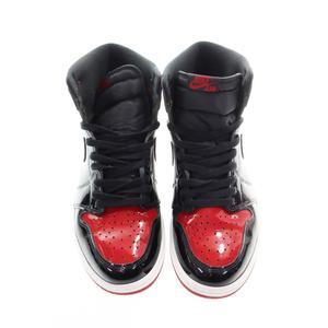 ナイキ NIKE AIR JORDAN 1 RETRO HIGH OG PATENT BRED 28cm 555088-063 AJ1 エア ジョーダン レトロ ハイ オリジナル パテント ブレッド スニーカー 赤 黒 【ブランド古着ベクトル】【中古】▲■260609 メンズ