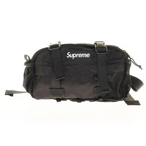シュプリーム SUPREME 19AW WAIST BAG BLACK ウエスト ナイロン スモール ボックスロゴ バッグ ブラック 黒 【ブランド古着ベクトル】【中古】☆AA★▲260713 メンズ