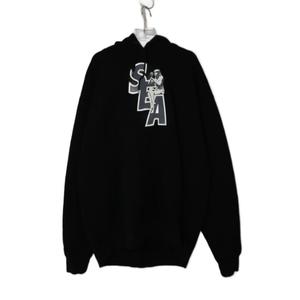 ヒステリックグラマー HYSTERIC GLAMOUR × WIND AND SEA 20AW SEA HYS HOODIE BLACK XL 02203CF10 ウィンダンシー ロゴ フーディ パーカー ブラック 黒 【ブランド古着ベクトル】【中古】260904 メンズ