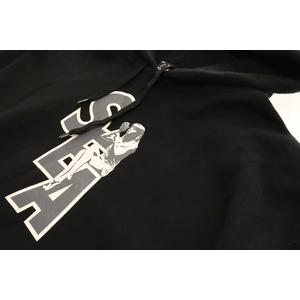 ヒステリックグラマー HYSTERIC GLAMOUR × WIND AND SEA 20AW SEA HYS HOODIE BLACK XL 02203CF10 ウィンダンシー ロゴ フーディ パーカー ブラック 黒 【ブランド古着ベクトル】【中古】260904 メンズ
