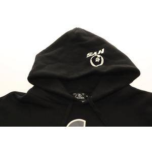 ヒステリックグラマー HYSTERIC GLAMOUR × WIND AND SEA 20AW SEA HYS HOODIE BLACK XL 02203CF10 ウィンダンシー ロゴ フーディ パーカー ブラック 黒 【ブランド古着ベクトル】【中古】260904 メンズ