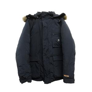 カーハート Carhartt フェイクファー ダウンジャケット コート 黒 Xl