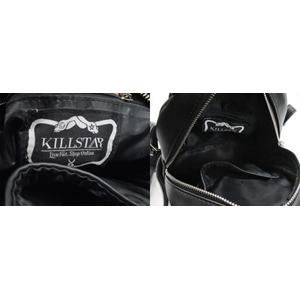 キルスター KILLSTAR エコレザー ミニリュックサック 黒 ブラック 