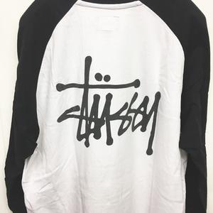 Old Stussy 00sショーンフォントラスタ ラグラン七分袖 Tシャツ Old