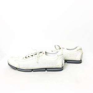 プラダスポーツ PRADA SPORT エナメル レザー スニーカー 白