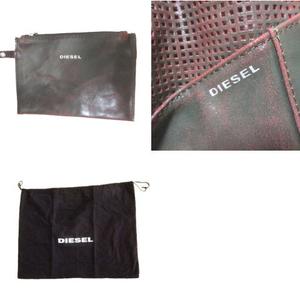 ディーゼル DIESEL 巾着 パンチングクラックレザーバッグ 2way 巾着 斜 