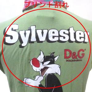 D&G Tweety Sylvester 半袖ポロシャツ ディー&ジー ドルガバ ドルチェ&ガッバーナ D&G 半袖 カットソー