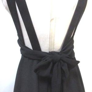 ムルーア Murua ワンピース ひざ丈 ノースリーブ 黒 ブラック リボン F フリー X レディース 049 902007260004 ベクトルパーク