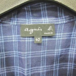 アニエスベー Agnes B 近年モデル シャツワンピース チェック柄 麻 半袖 青 ブルー 40 Ecr8 0817 レディース 049 ベクトルパーク アニエスベー Agnes B 近年モデル シャツワンピース チェック柄 麻 半袖 青 ブルー 40 Ecr8 0817 レディース 049 ベクトルパーク