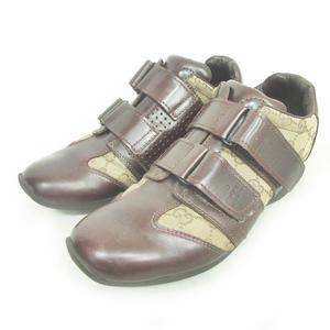 グッチ GUCCI トムフォード期 スニーカー シューズ GG × レザー 切替 