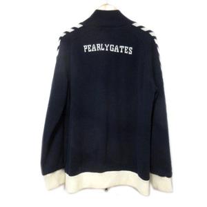 PEARY GATES ジップアップ ウール ニット ブルゾン ネイビー