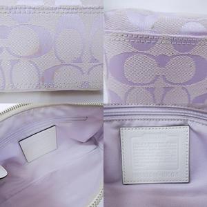 【極美品】COACH　ハンドバッグ　アクセサリーポーチ　シグネチャー　8K01 COACH コーチ シグネチャー アクセサリーポーチ ミニ