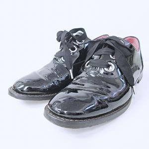 マークジェイコブス MARC JACOBS エナメル パテント レースアップ 