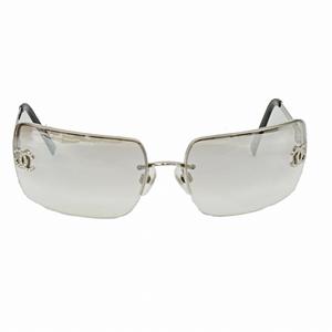 シャネル ココマーク ラインストーン サングラス リムレス 銀黒 4092-B CHANEL サングラス 4092-B リムレス ココマーク ラインストーン