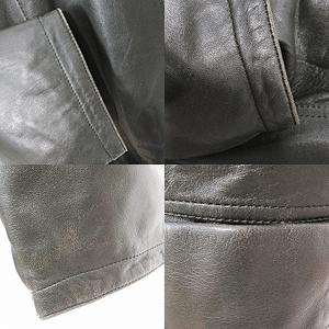 エンバ EMBA レザー コート ロング シェアードウィーゼルファー