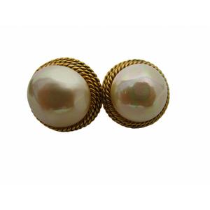 シャネル CHANEL ヴィンテージ パールイヤリング 1984 ツイスト