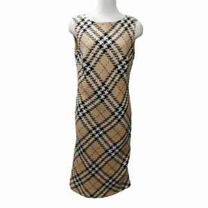 BURBERRY LONDON　ノースリーブワンピース　ノバチェック　ベージュ バーバリー ロンドン BURBERRY LONDON 美品 ノバチェック