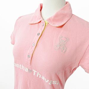 サマンサタバサ Samantha Thavasa ポロシャツ カットソー 半袖 ロゴ