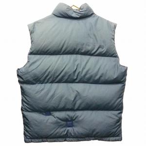 ザノースフェイス THE NORTH FACE 80s ヴィンテージ 茶タグ ナイロン ダウンベスト USA製 ネイビー L ■GY09 メンズ
