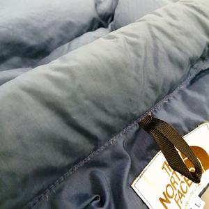 ザノースフェイス THE NORTH FACE 80s ヴィンテージ 茶タグ ナイロン ダウンベスト USA製 ネイビー L ■GY09 メンズ