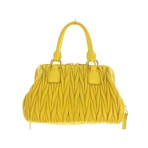 miu miu マテラッセイエロー ハンドバッグショルダー2way ミュウミュウ miumiu マテラッセ 2way ハンド バッグ ショルダー