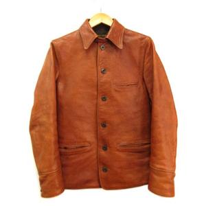 フリーホイーラーズ FREEWHEELERS ブレーキマンコート ホースハイド NEAL CASSADY RAIL ROAD ブラウン 34 メンズ