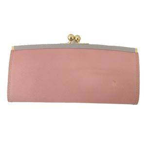 未使用【Marry & Marry】佳川奈来　 ピンク長財布 　スクエアバックル マルニ MARNI 三つ折り財布 ミニ財布 折財布 レディース ピンク