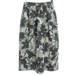 シセンドウ 詩仙堂 HITOSHI TAMURA ちりめん 花柄 プリント スカート  