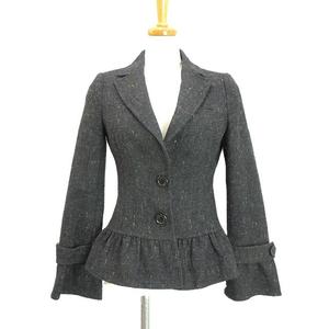 【BURBERRY BLUE LABEL】ツイードジャケット burberry “ladies tweed jacket” Irish tweed イングランド製