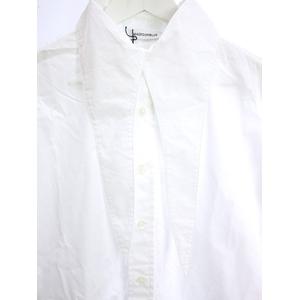 マディソンブルー　白スカーフシャツ 美品⭐︎マディソンブルー スカーフカラーシャツ B刺繍 コットン