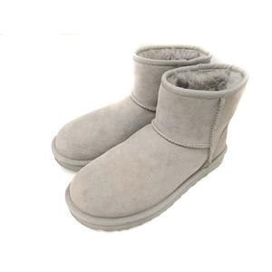 アグ UGG CLASSIC MINI 1016222 クラシック ミニ ムートンブーツ 24cm グレー シューズ 靴 レディース