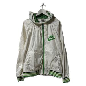 ナイキ NIKE ブルゾン ナイロンジャケット ジップアップ XL ホワイト アウター メンズ