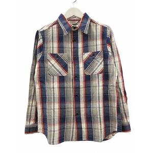 ファイブブラザー FIVE BROTHER ヘビー フランネル ワークシャツ チェック 152360 ブルー系 S メンズ