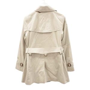バーバリー ロンドン BURBERRY LONDON トレンチコート 裏地チェック柄 38 ライトベージュ 長袖 アウター レディース